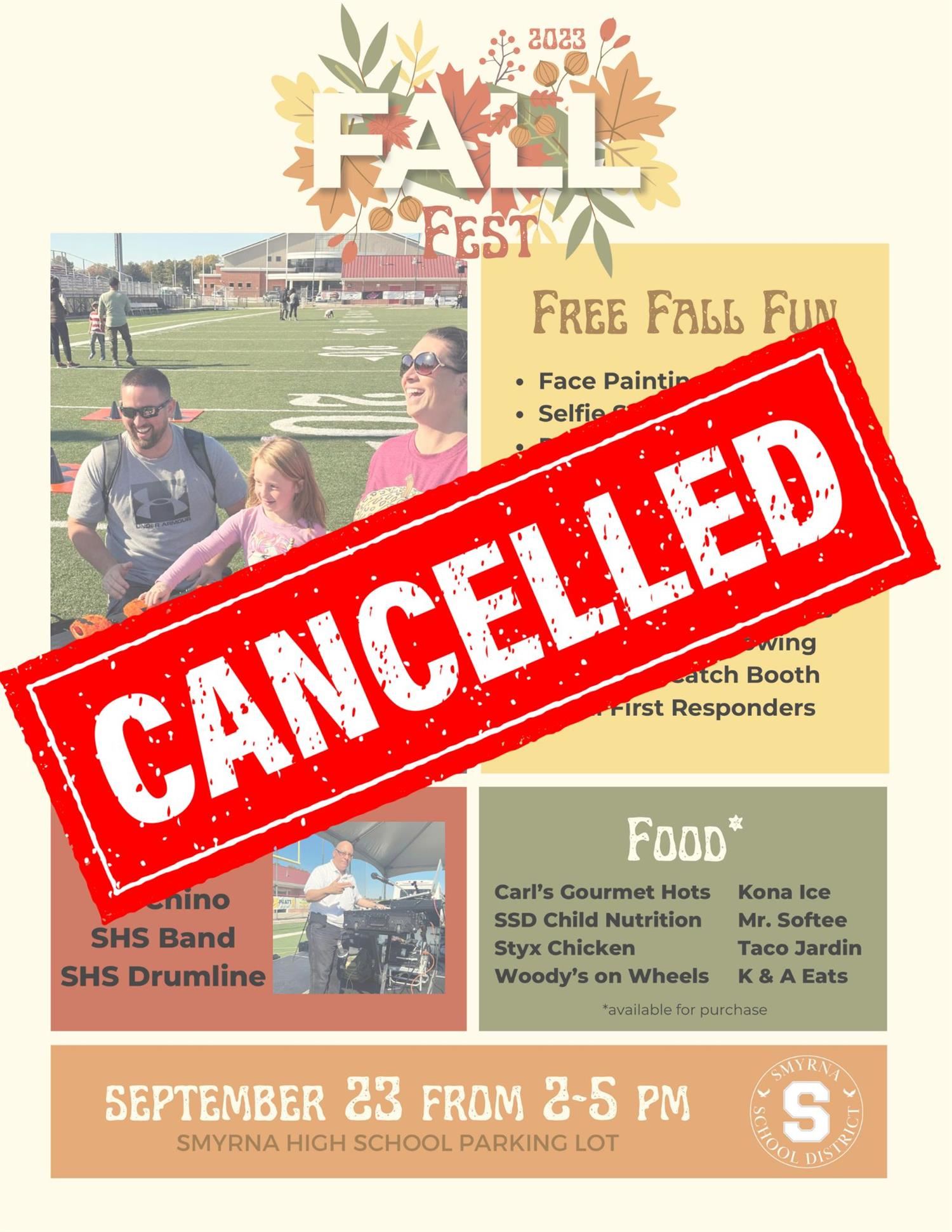  2023 Fall Fest Cancelled